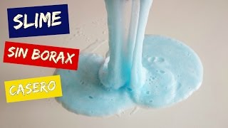 Como hacer SLIME casero SIN BORAX con detergente [upl. by Mansoor7]