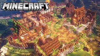 Minecraft Timelapse Survival Village [upl. by Eudoca]