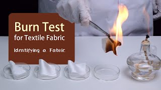 Burn Test for Fabric Identification [upl. by Halas528]