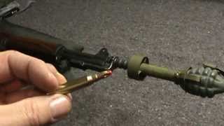 M7 Grenade launcher setup for M1 Garand [upl. by Hemingway]