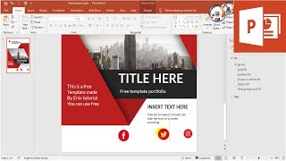 Graphic Portfolio Design  How to make Portfolio  PowerPoint Tutorial [upl. by Hijoung]