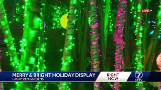 LAURITZEN GARDENS MERRY AND BRIGHT HOLIDAY DISPLAY [upl. by Yeslah]