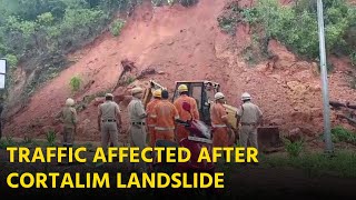 Landslide Destroys Several Vehicles In Cortalim  GOA365 TV [upl. by Reinert]