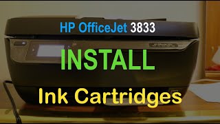 HP OfficeJet 3833 Ink Replacement review [upl. by Ardeid]