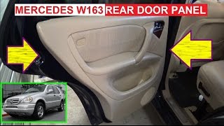 Rear Door Panel Removal on Mercedes W163 ML230 ML270 ML320 ML350 ML400 ML430 ML500 [upl. by Adnirolc]