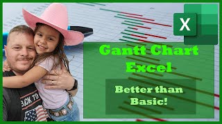 How to Make a Gantt Chart Microsoft Excel 2023 Tutorial 1 Automated Progress [upl. by Boy864]