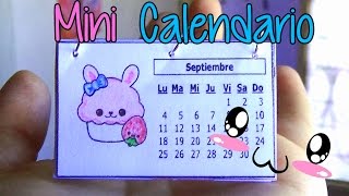 Ideas para organizarte Haz un mini calendario fácil  Easy mini calendar [upl. by Barbe146]