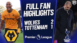 Tottenham BOTTLE IT amp LOSE Wolves 21 Tottenham Highlights [upl. by Pierrette686]