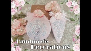 HANDMADE CHRISTMAS ORNAMENTS  DIY TUTORIAL [upl. by Pavel]