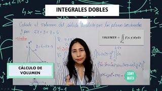 Cálculo del VOLUMEN por INTEGRALES DOBLES [upl. by Bravin]