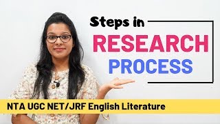 Steps in Research Process Quickest amp Easiest Explanation UGC NET [upl. by Burney]