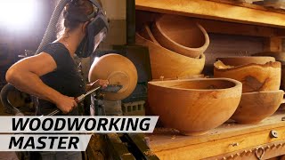 How a Woodworking Master Makes Bowls — Handmade [upl. by Bronez65]