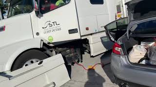 How to jumpstart semi truck [upl. by Ekez]