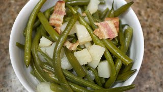 Southern Style Green Beans and Potatoes  Easy Recipe  Thanksgiving Recipe [upl. by Nilla]