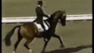 Klimke and Ahlerich  1984 Olympics Dressage [upl. by Meehar]