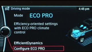 ECO PRO Mode  BMW HowTo [upl. by Levesque]