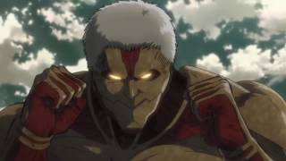 Eren vs Armored Titan English Sub Full Fight [upl. by Newmann]