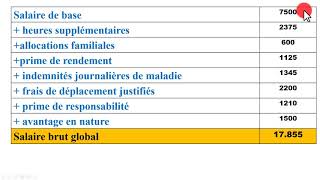 Le salaire brut imposable [upl. by Ahsatin]