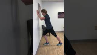 Wall calf stretch for calf pain [upl. by Engapmahc]