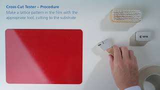 How to do a crosscut test according to ISO and ASTM [upl. by Aniras]