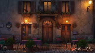 COZY ITALIAN CAFE AMBIENCE Chatter Wine Pouring Music Night Sounds [upl. by Dranik]