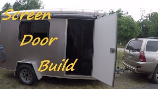 How to make a Cargo Trailer Screen Door [upl. by Amsed340]