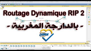 Le Routage Dynamique Rip Darija  شرح كاملة ومبسط [upl. by Ahsatan140]