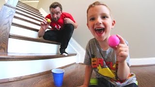 FATHER SON PING PONG TRICK SHOTS [upl. by Charlena]