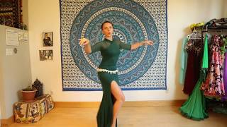 Bellydance CLASS 2 with Iana Layering Shimmy combination [upl. by Neukam698]