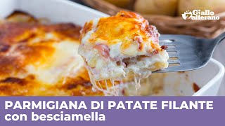 PARMIGIANA DI PATATE con prosciutto e formaggio BUONISSIMA [upl. by Daisie]