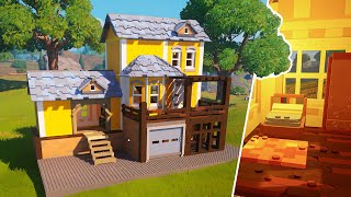 Building a House in Fortnite Lego [upl. by Wager]