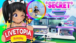 SECRET BABY ROOM NEW MANSION in LIVETOPIA Roleplay roblox [upl. by Dorr]