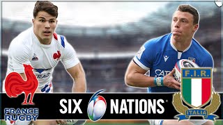 TOURNOIS DES 6 NATIONS 2022  FRANCE  ITALIE [upl. by Atnohsal]