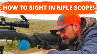 HOW to SIGHT in a RIFLE at 100 YARDS [upl. by Bolan]