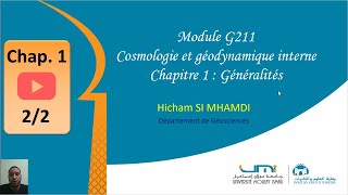 Cours de Cosmologie et Géodynamique Interne G211 Partie1Chapitre 12 [upl. by Yoshio698]