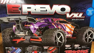 TRAXXAS EREVO VXL BRUSHLESS 116 UNBOXING 50 mph80 kph VXL3m [upl. by Whittaker]