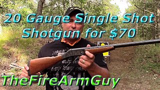 20 Gauge Single Shot 70 Excellence  TheFireArmGuy [upl. by Tiernan]