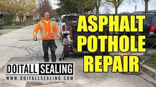 Asphalt Pothole Repair [upl. by Amalbena]