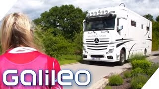 700000€ Dieser LKW ist ein XXL LuxusWohnmobil  Galileo  ProSieben [upl. by Aiuqet]