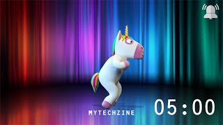 5 Minute Countdown Timer Dancing Unicorn 🦄 [upl. by Douglas716]