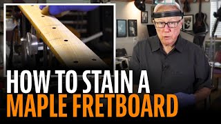 How to stain a Fender maple fretboard [upl. by Kleper]