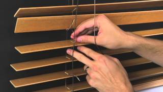 How to Restring a Standard Operating Horizontal Wood Blind [upl. by Aspa]