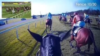 JOCKEY CAM Many Clouds wins the 2015 Crabbies Grand National [upl. by Einnil]