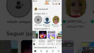 Como eliminar amigos en roblox [upl. by Tibold135]