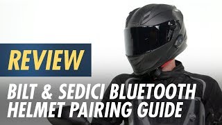 BiLT amp Sedici Bluetooth Helmet Pairing Guide [upl. by Nnaeinahpets]