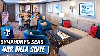 Symphony of the Seas  4 Bedroom Villa Suite Full Tour amp Review 4K  Royal Caribbean Cruise Line [upl. by Krefetz]