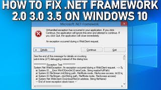 How to Install or Enable Net Framework 20 30 and 35 on Windows 10 Guide 2019 [upl. by Tilagram]