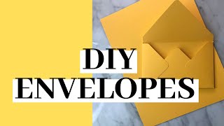 How to Make Your Own Envelopes  DIY Tutorial [upl. by Pasadis]