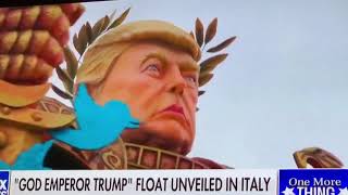 God Emperor Trump Viareggio Carnival Italy 2019 [upl. by Dinsmore]