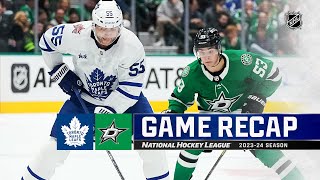 Maple Leafs  Stars 1026  NHL Highlights 2023 [upl. by Eisak5]